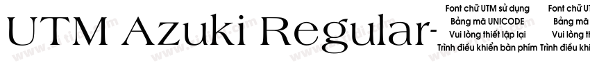 UTM Azuki Regular字体转换